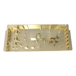 High Speed Large Complex CNC Machining Center Aluminum Gold Oxidized Mechanical Parts